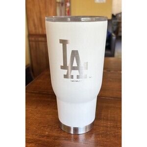 Los Angeles LA Dodgers Large White Stainless Tumbler MLB Licensed